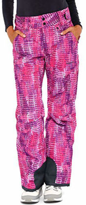 Picture of Arctix Women's Insulated Snow Pants, Windows Print Purple, X-Small/Regular