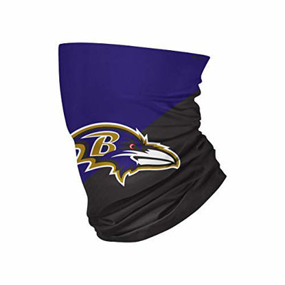 Picture of NFL FOCO Baltimore Ravens Neck Gaiter, One Size, Big Logo