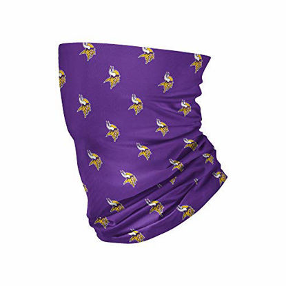Picture of NFL FOCO Minnesota Vikings Neck Gaiter, One Size, Mini Print Logo