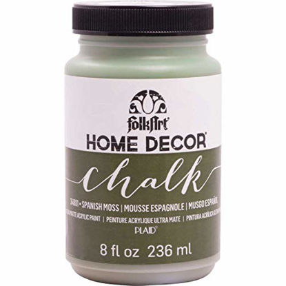 Picture of FolkArt Home Decor Chalk Furniture & Craft Paint in Assorted Colors, 8 ounce, Spanish Moss