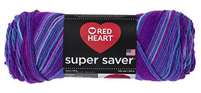 Picture of Red Heart Super Saver Yarn, Grape Fizz