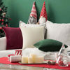 Picture of MIULEE Pack of 2 Velvet Soft Solid Decorative Square Throw Pillow Covers Set Cushion Case for Decor Sofa Bedroom Car 16 x 16 Inch 40 x 40 cm Wine Red