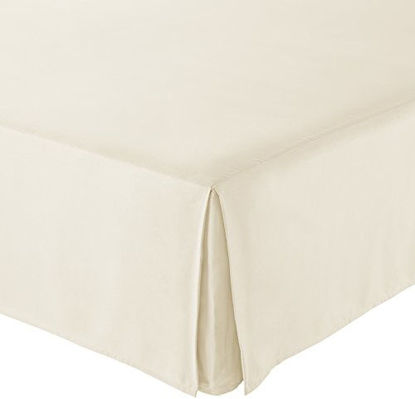 Picture of Amazon Basics Pleated Bed Skirt - Full, Beige