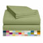 Picture of LuxClub 4 PC Sheet Set Bamboo Sheets Deep Pockets 18" Eco Friendly Wrinkle Free Sheets Machine Washable Hotel Bedding Silky Soft - Lime Twin XL