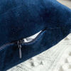 Picture of MIULEE Pack of 2 Velvet Pillow Covers Decorative Square Pillowcase Soft Solid Cushion Case for Sofa Bedroom Car 12 x 12 Inch Dark Blue
