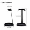 Picture of Avantree Metal & Silicone Headphone Stand Hanger with Cable Holder, Black Desk Earphone Mount Rack for Sennheiser, Sony, Bose, Beats Gaming Headset Display, Fancy Music Studio Accessories - HS102