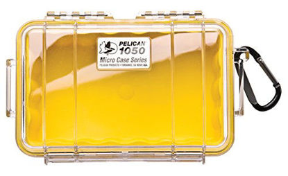 Picture of Pelican 1050 Micro Case - for iPhone, GoPro, Camera, and more (Yellow/Clear)