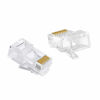 Picture of Cat6 RJ45 Ends, CableCreation 50-Pack Cat6 Connector, Cat6 / Cat5e RJ45 Connector, Ethernet Cable Crimp Connectors UTP Network Plug for Solid Wire and Standard Cable, Transparent
