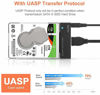 Picture of WEme USB 3.0 to SATA Converter Adapter for 2.5 3.5 Inch Hard Drive Disk SSD HDD, Power Adapter and USB 3.0 Cable Included