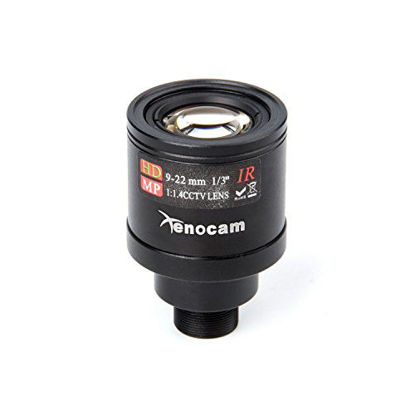Picture of Xenocam 9-22mm 1/3" IR F1.4 CCTV Video Vari-Focal Zoom Lens for CCTV Security Camera
