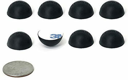 Picture of .75" Platinum Silicone Hemisphere Bumper, Non-Skid Isolation Feet with Adhesive - 20 Duro - 8 Pack