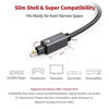 Picture of Optical Audio Cable, iVANKY Slim Optical Cable Digital Audio Cable for Home Theater, Sound Bar, TV, PS4, Xbox, Playstation, Astro A40/A50, Aluminum Shell, Nylon Braided Cable, 1M/3.28 Feet, Grey