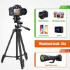 Picture of PHOPIK Lightweight Phone Tripod 55-Inch, Video Tripod with 360 Panorama and 1/4 Mounting Screw for Mirrorless/Gopro/DSLR Camera, Phone Holder for Smartphone, Max Load 6.6 Lbs, Carry Bag Inclued.