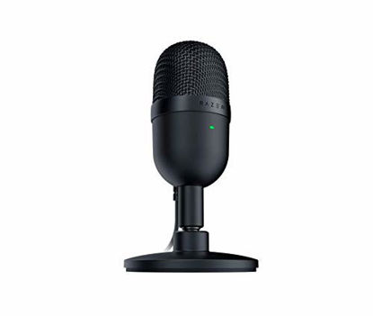 Picture of Razer Seiren Mini USB Streaming Microphone: Precise Supercardioid Pickup Pattern - Professional Recording Quality - Ultra-Compact Build - Heavy-Duty Tilting Stand - Shock Resistant - Classic Black