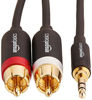 Picture of Amazon Basics 3.5mm to 2-Male RCA Adapter Audio Stereo Cable - 25 Feet