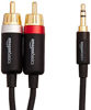 Picture of Amazon Basics 3.5mm to 2-Male RCA Adapter Audio Stereo Cable - 25 Feet