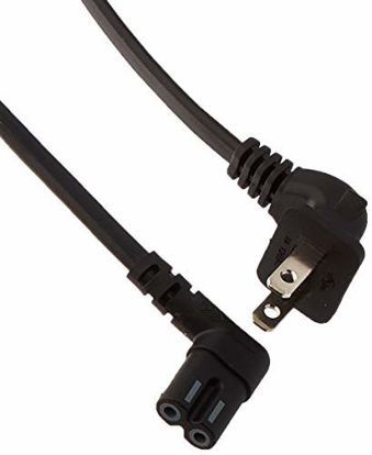 Picture of Samsung 3903-000853 Right Angle 2-Prong TV Power Cord, 5FT Length