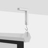 Picture of Universal Projector Screen L-Bracket Wall Hanging Mount 6 inch Adjustable Extension with Hook Manual, Spectrum and Perfect Screen Placement up to 66 lbs, 30 kg (PSM001), White