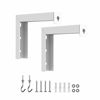 Picture of Universal Projector Screen L-Bracket Wall Hanging Mount 6 inch Adjustable Extension with Hook Manual, Spectrum and Perfect Screen Placement up to 66 lbs, 30 kg (PSM001), White
