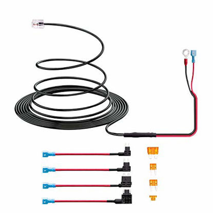 Picture of Radar Detector 10ft Hardwire Kit for Escort Valentine One Uniden Beltronics | 4 Sizes of Tap a Fuse included | Quick Connection Plug and Play