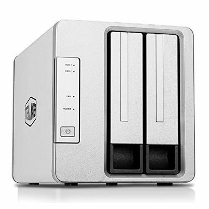 Picture of TerraMaster F2-210 2-Bay NAS Quad Core Network Attached Storage Media Server Personal Private Cloud (Diskless)
