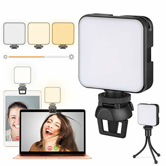 Zoom Meeting Self Broadcasting and Live Streaming Remote Working Video Recording Video Conference Lighting Kit LED Video Tripod Light for Laptop Computer Video Conferencing 