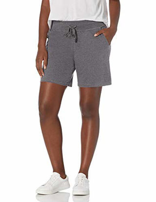Picture of Hanes Women's Jersey Short, Charcoal Heather, X-Large