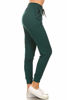 Picture of Leggings Depot JGA128-FORESTGREEN-L Solid Jogger Track Pants w/Pockets, Large