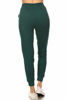 Picture of Leggings Depot JGA128-FORESTGREEN-L Solid Jogger Track Pants w/Pockets, Large