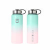 Picture of Iron Flask Sports Water Bottle - 40 Oz, 3 Lids (Straw Lid),Vacuum Insulated Stainless Steel, Modern Double Walled, Simple Thermo Mug, Hydro Metal Canteen