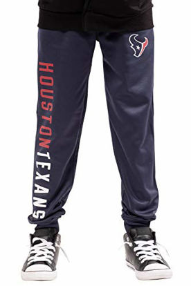 Picture of Ultra Game Boys' NFL High Performance Moisture Wicking Fleece Jogger Sweatpants, Houston Texans, Navy, 18-20