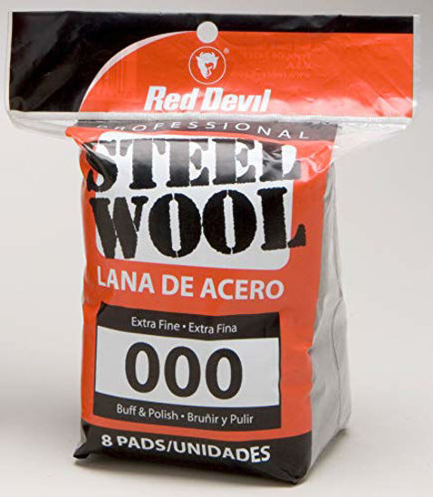 Picture of Red Devil 0321, 000 Extra Fine, (Pack of 8) Steel Wool, 8 Pads