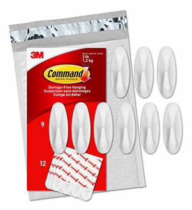 Command Picture Hanging Strips, 8 Medium Pairs, 8 Large Pairs, Black, Ships in Own Container (ph209blk-16na)