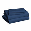 Picture of Amazon Basics Microfiber Sheet Set, King, Navy Blue