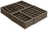 Picture of Simple Houseware Closet Underwear Organizer Drawer Divider 4 Set, Brown