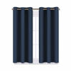 Picture of NICETOWN Blackout Draperies Curtains, All Season Thermal Insulated Solid Grommet Top Blackout Curtains/Drapes for Kid's Room (Navy, 1 Pair, 29 x 45 Inch)