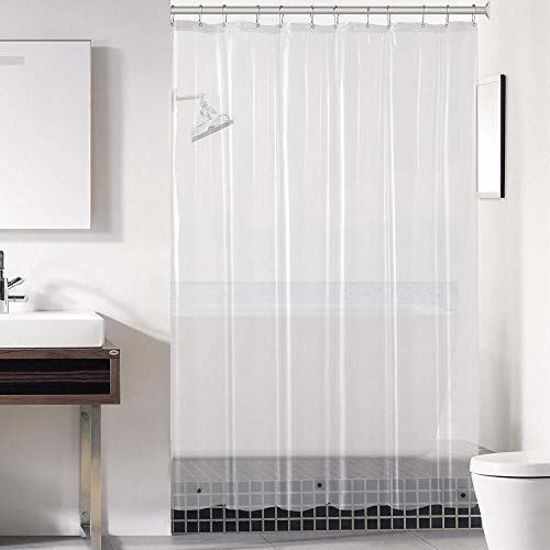 Clear Shower Curtain Liner 72x72 Peva, Best Way To Weigh Down Shower Curtain