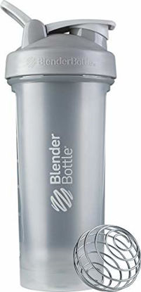 Picture of BlenderBottle Classic V2 Shaker Bottle Perfect for Protein Shakes and Pre Workout, 28-Ounce, Pebble Grey