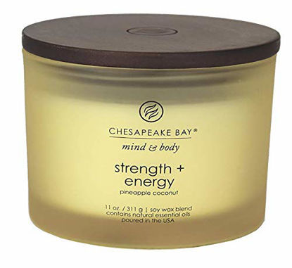 Picture of Chesapeake Bay Candle Scented Candle, Strength + Energy (Pineapple Coconut), Coffee Table