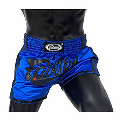 Picture of Fairtex New Muay Thai Boxing Shorts Slim Cut - Red, Orange, Blue, Yellow, S, M, L, XL