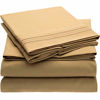 Picture of Mellanni Bed Sheet Set - Brushed Microfiber 1800 Bedding - Wrinkle, Fade, Stain Resistant - 4 Piece (Cal King, Gold)
