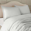 Picture of Nestl Duvet Cover 2 Piece Set - Ultra Soft Double Brushed Microfiber Hotel Collection - Comforter Cover with Button Closure and 1 Pillow Sham, Silver - Twin (Single) 68"x90"