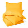 Picture of Nestl Duvet Cover 3 Piece Set - Ultra Soft Double Brushed Microfiber Hotel Collection - Comforter Cover with Button Closure and 2 Pillow Shams, Yellow - Queen 90"x90"