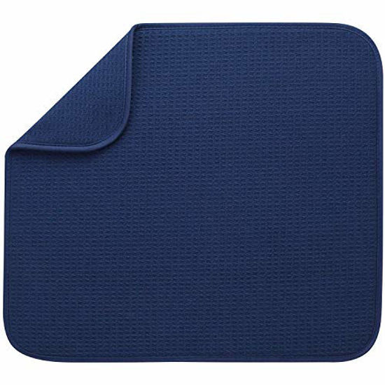 16 Inch x Reversible Microfiber Dish Drying Mat for Kitchen Absorbent S&T INC 