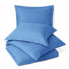 Picture of Nestl Duvet Cover 3 Piece Set - Ultra Soft Double Brushed Microfiber Hotel Collection - Comforter Cover with Button Closure and 2 Pillow Shams, Calm Blue - California King 98"x104"