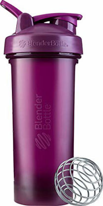 Picture of BlenderBottle Classic V2 Shaker Bottle Perfect for Protein Shakes and Pre Workout, 28-Ounce, Plum