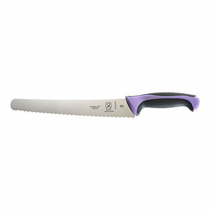 Picture of Mercer Culinary M23210PU Bread Knife, 10-Inch Wavy Edge Wide, Purple