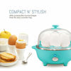 Picture of Elite Cuisine EGC-007T Easy Electric Egg Poacher, Omelet & Soft, Medium, Hard-Boiled Egg Cooker with Auto-Shut off and Buzzer, 7 Egg Capacity, Teal