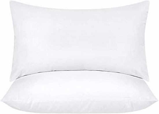 Picture of Utopia Bedding Throw Pillows Insert (Pack of 2, White) - 12 x 20 Inches Bed and Couch Pillows - Indoor Decorative Pillows
