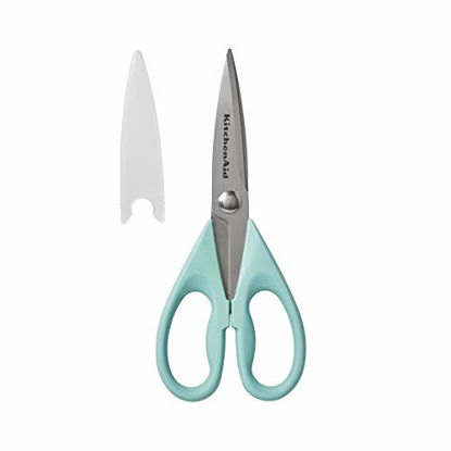Picture of KitchenAid All Purpose Shears with Protective Sheath, 8.72-Inch, Aqua Sky
